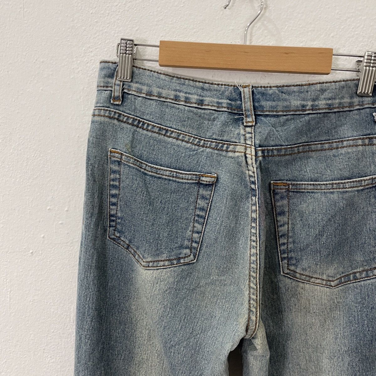 American Apparel Vintage Haphazard Jeans Women Motive Denim Size 29" - 9 Thumbnail