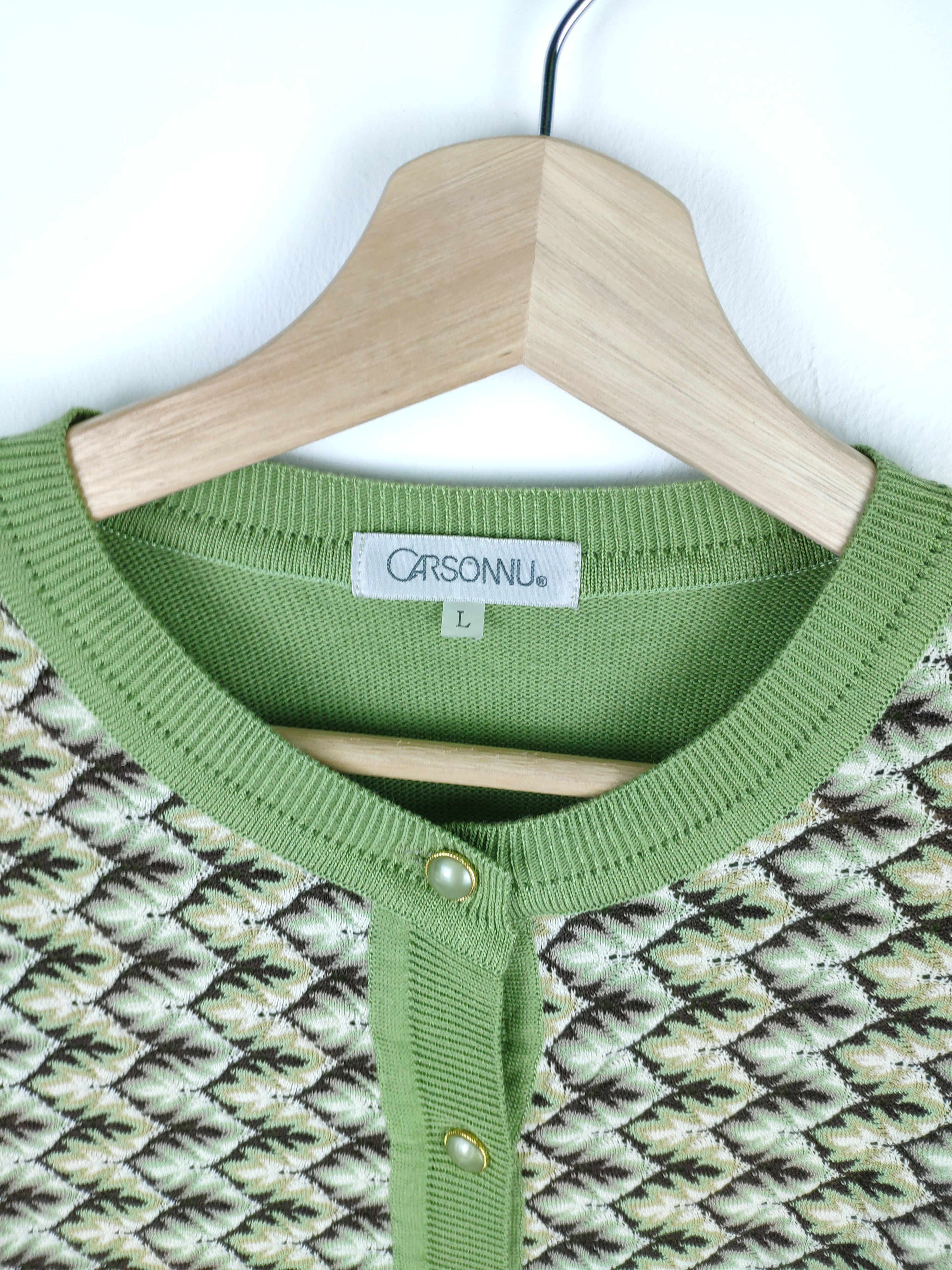 Japanese Brand × Vintage Steal 💥 Vintage Knit Cardigan Sweater Native Style Size M / US 6-8 / IT 42-44 - 4 Thumbnail