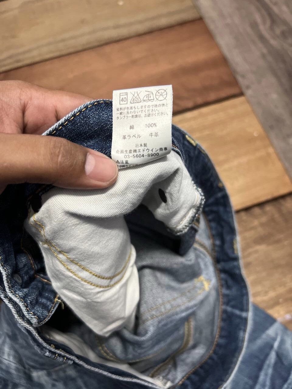 Lee VINTAGE LEE DISTRESS JEANS SIZE 32 Size US 32 / EU 48 - 8 Thumbnail