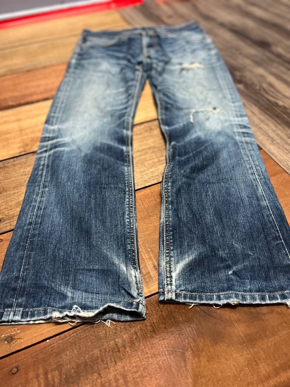 Lee VINTAGE LEE DISTRESS JEANS SIZE 32 Size US 32 / EU 48 - 3 Thumbnail