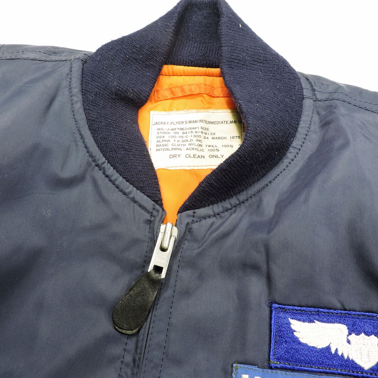 Other Alpha T.K. Gold Inc. USAF MA-1 Lighweight Flight Jacket Size US M / EU 48-50 / 2 - 5 Thumbnail