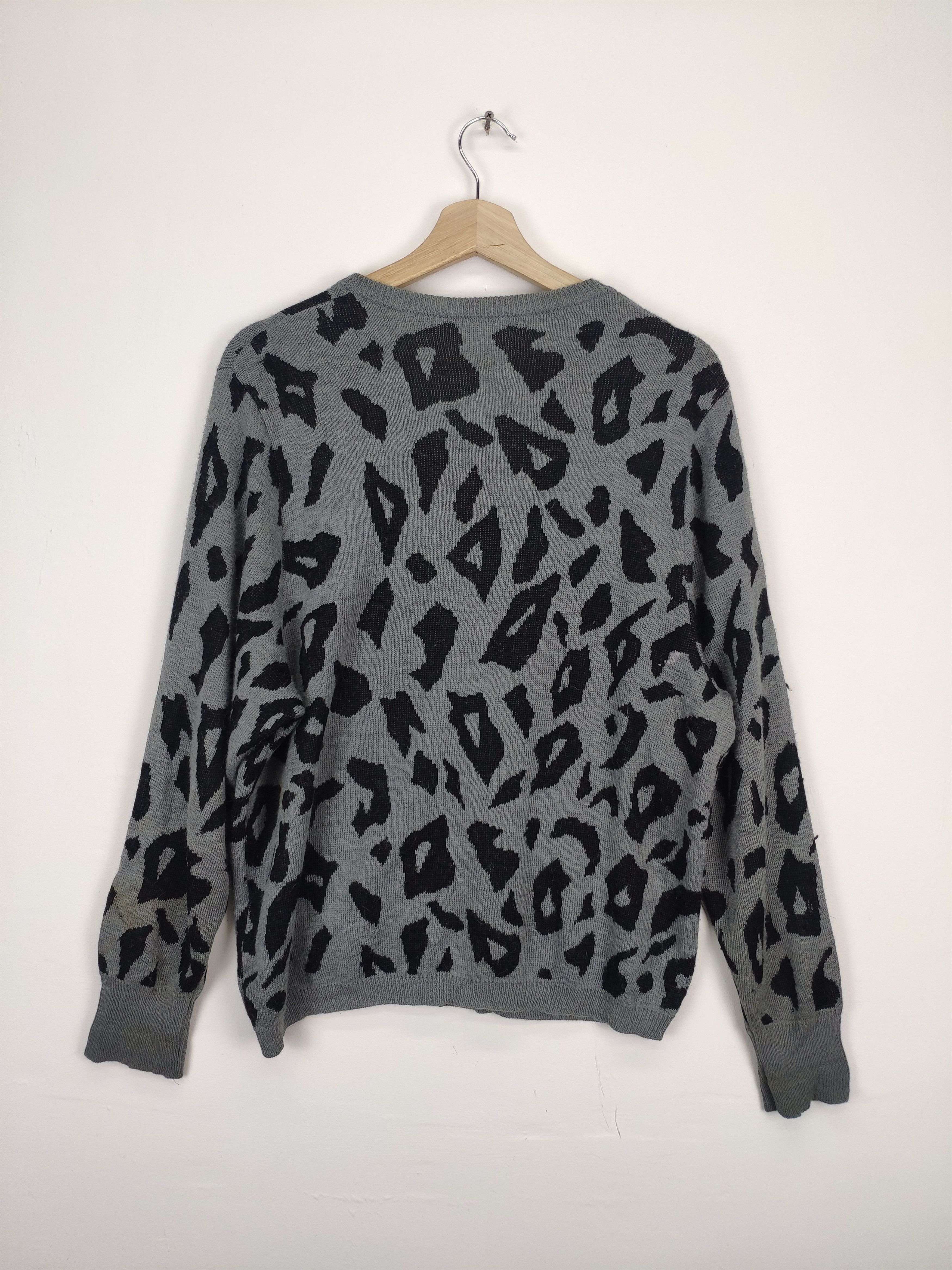 Japanese Brand × Vintage Vintage Cardigan Sweater Leopard Printed Size M / US 6-8 / IT 42-44 - 13 Thumbnail