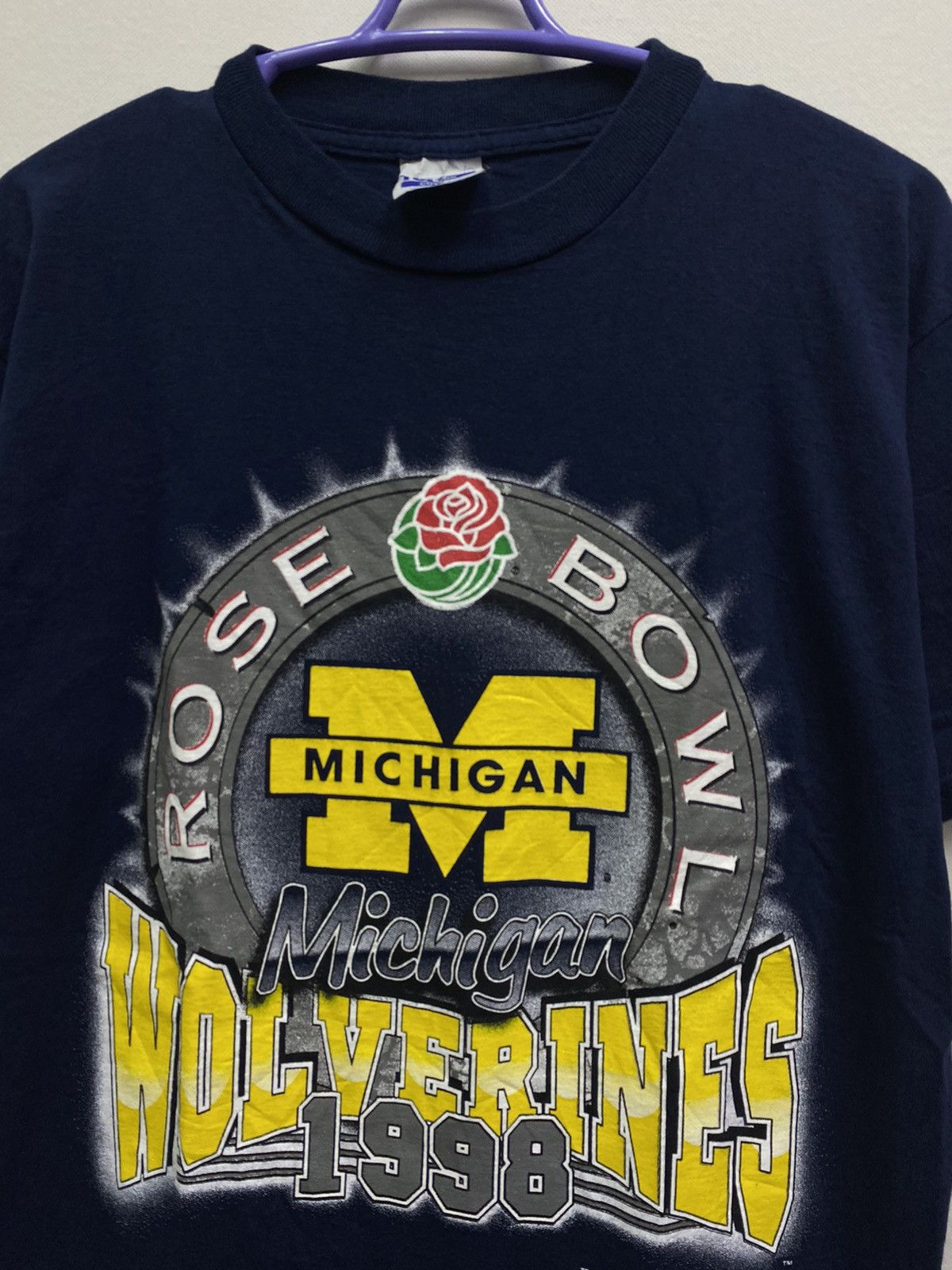 NFL Vintage NFL Michigan Wolverines Rose Bowl 1998 Size US L / EU 52-54 / 3 - 7 Thumbnail