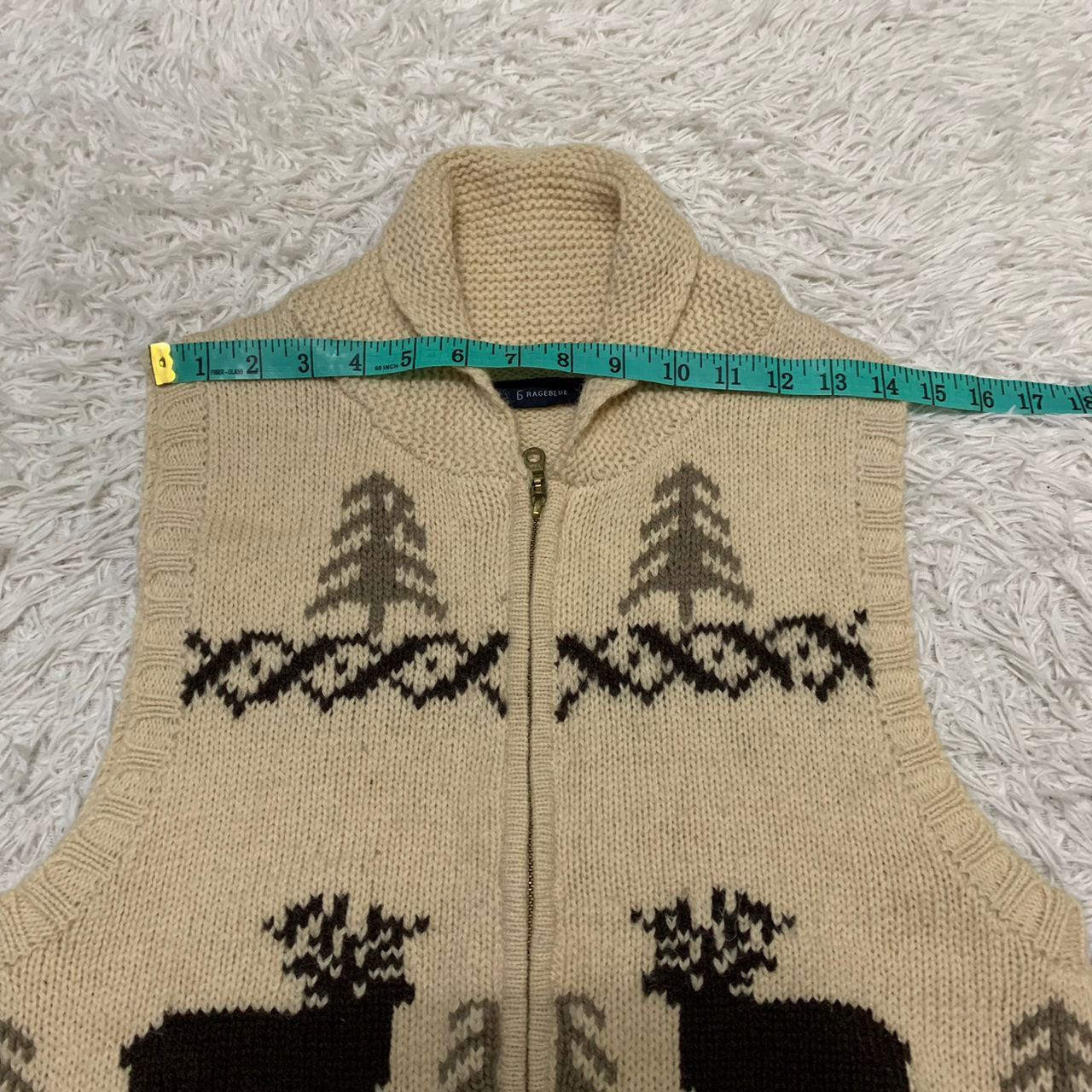 Japanese Brand 6 Rageblue navajo design zipper vest knitwear Size US S / EU 44-46 / 1 - 7 Thumbnail