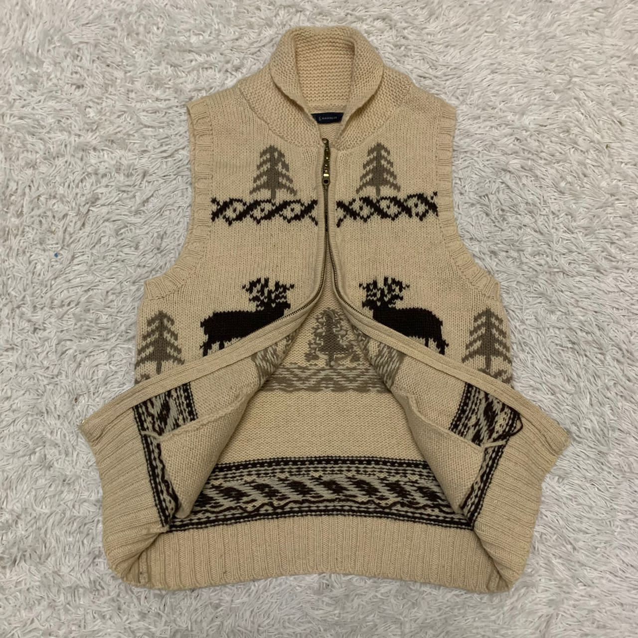 Japanese Brand 6 Rageblue navajo design zipper vest knitwear Size US S / EU 44-46 / 1 - 3 Thumbnail