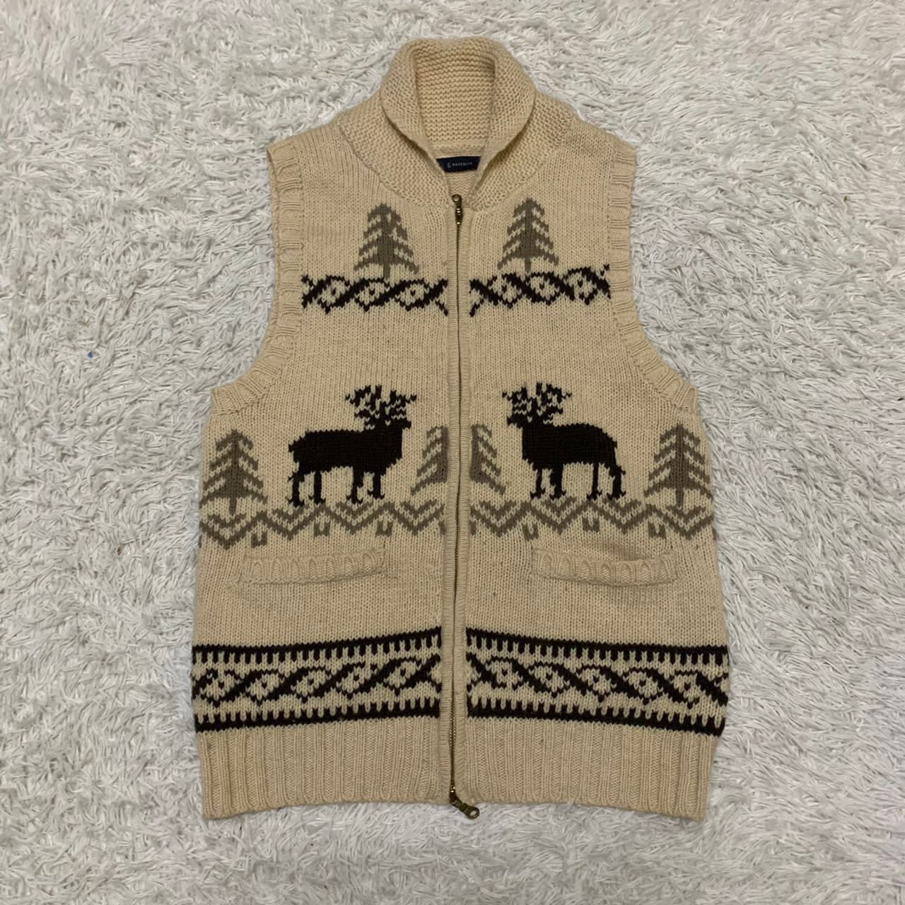 Japanese Brand 6 Rageblue navajo design zipper vest knitwear Size US S / EU 44-46 / 1 - 11 Thumbnail