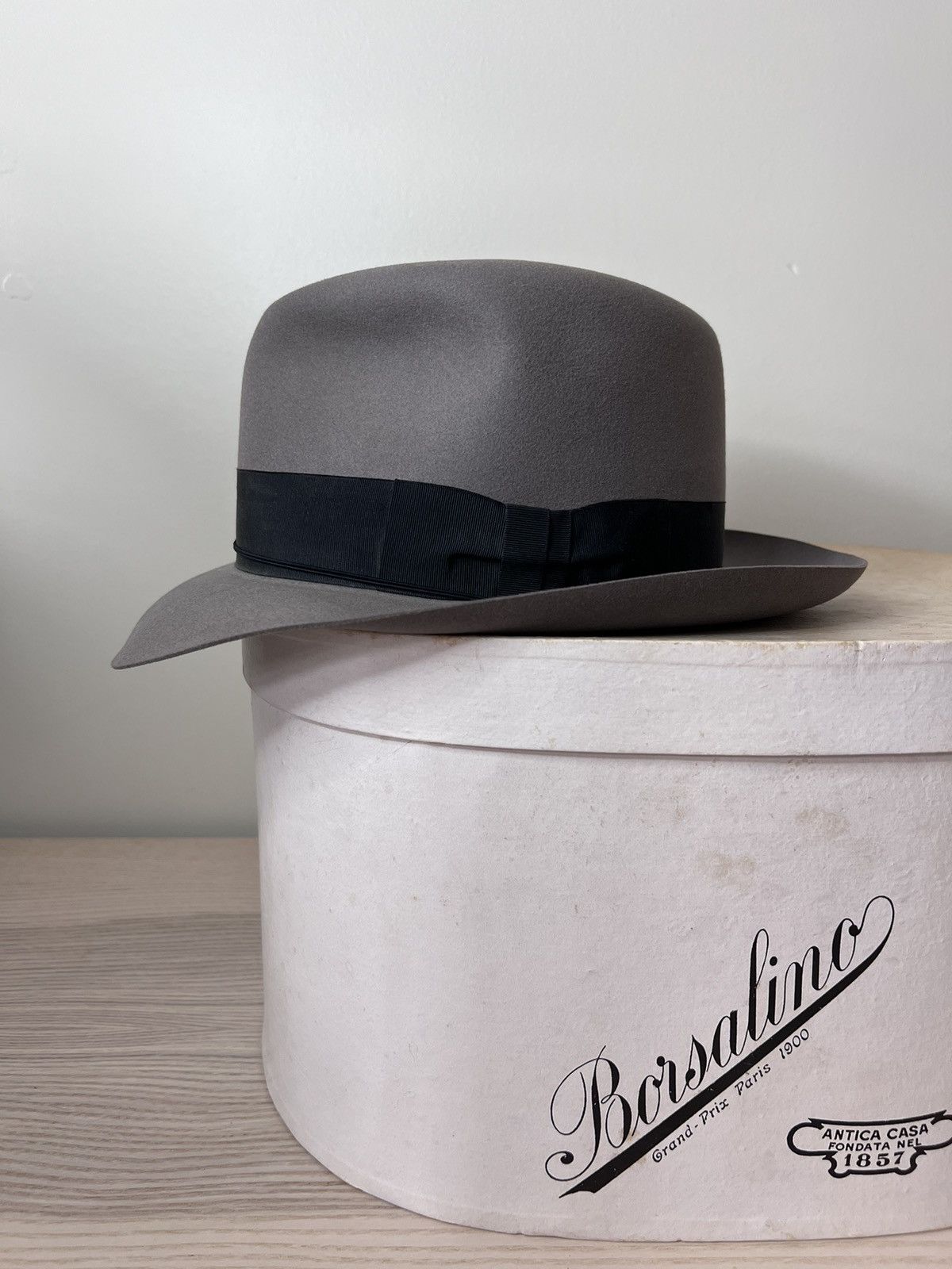 Borsalino Near-mint 1940s Borsalino Alessandria fedora,7 1/8,Italy Size ONE SIZE - 5 Thumbnail