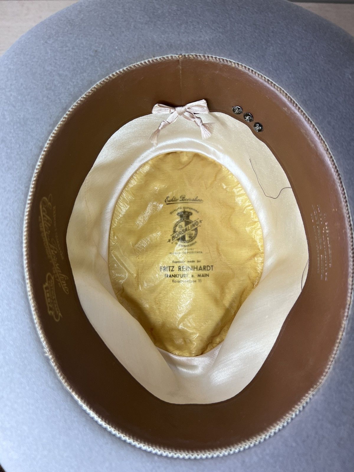 Borsalino Near-mint 1940s Borsalino Alessandria fedora,7 1/8,Italy Size ONE SIZE - 15 Thumbnail