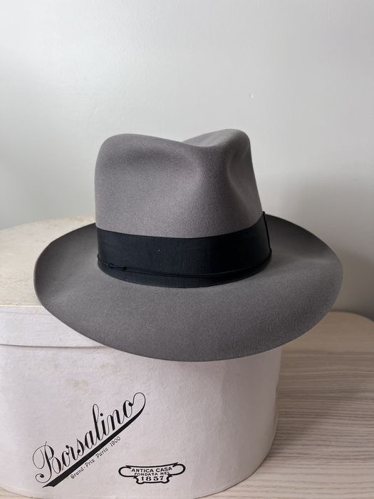 Borsalino Near-mint 1940s Borsalino Alessandria fedora,7 1/8,Italy