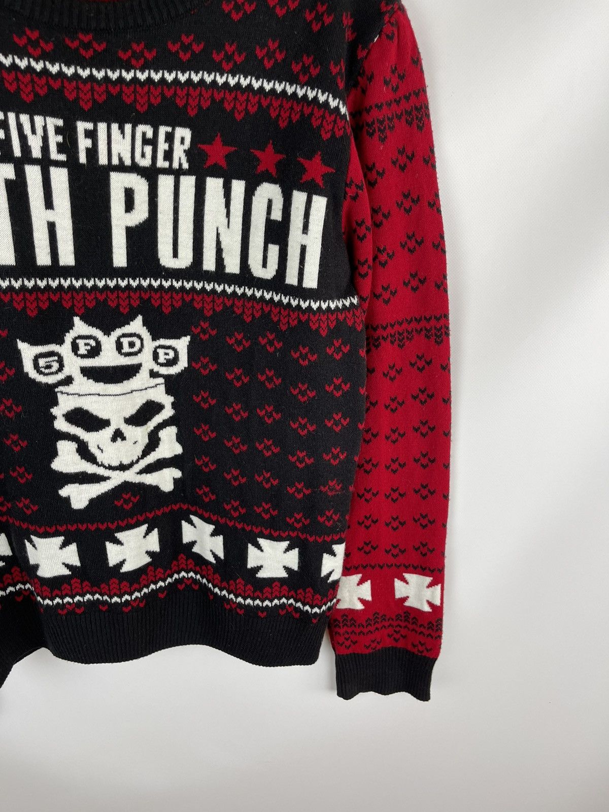 Band Tees Five Finger Death Punch vintage knitted all over print sweat Size US M / EU 48-50 / 2 - 5 Thumbnail