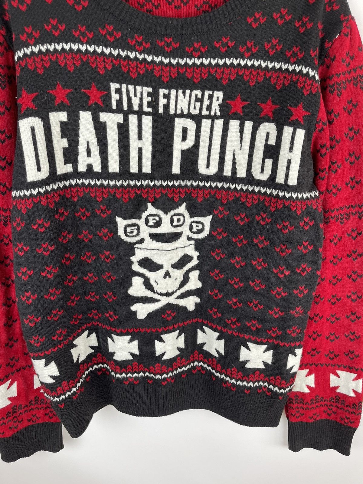 Band Tees Five Finger Death Punch vintage knitted all over print sweat Size US M / EU 48-50 / 2 - 7 Thumbnail