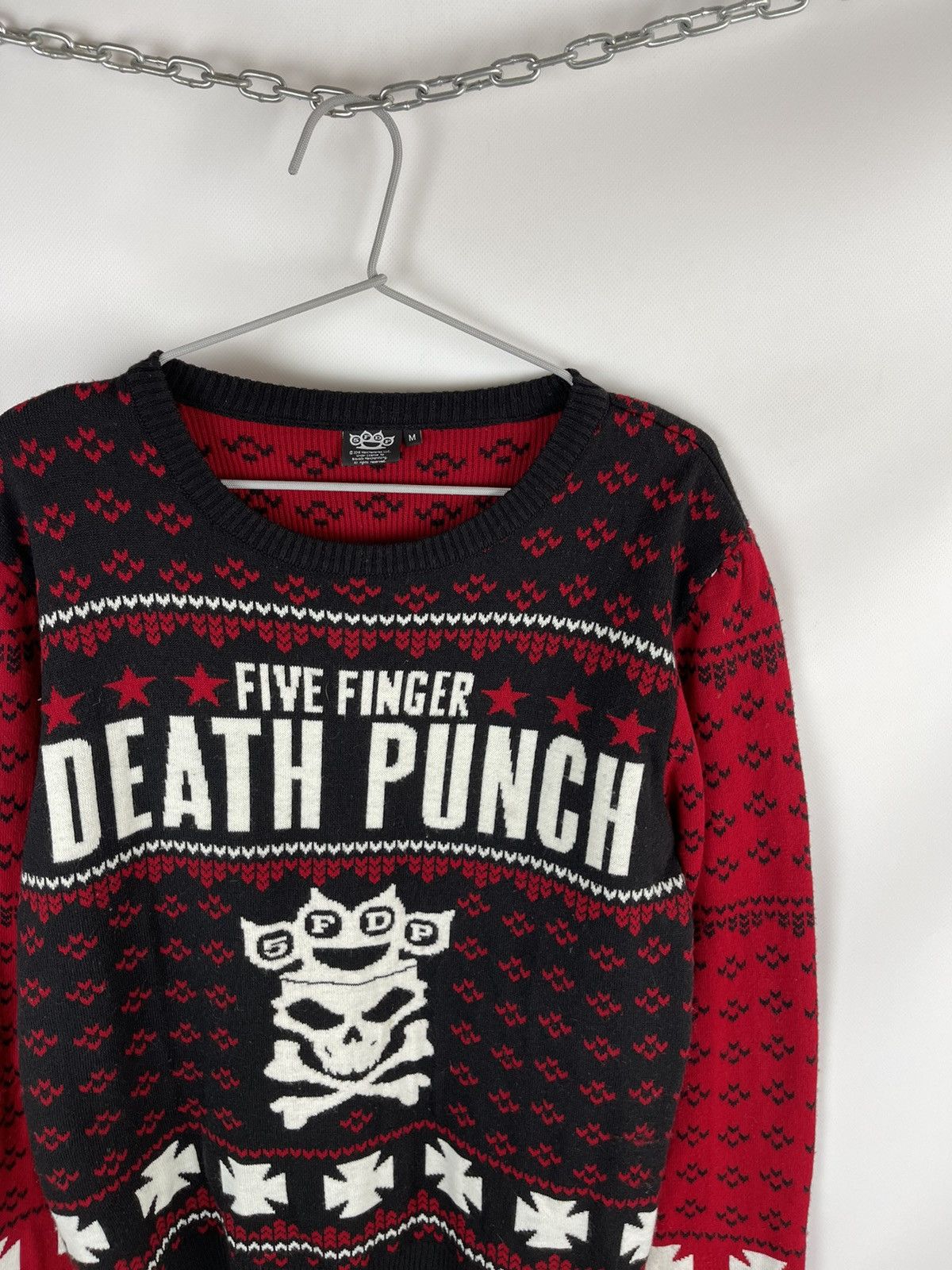 Band Tees Five Finger Death Punch vintage knitted all over print sweat Size US M / EU 48-50 / 2 - 6 Thumbnail