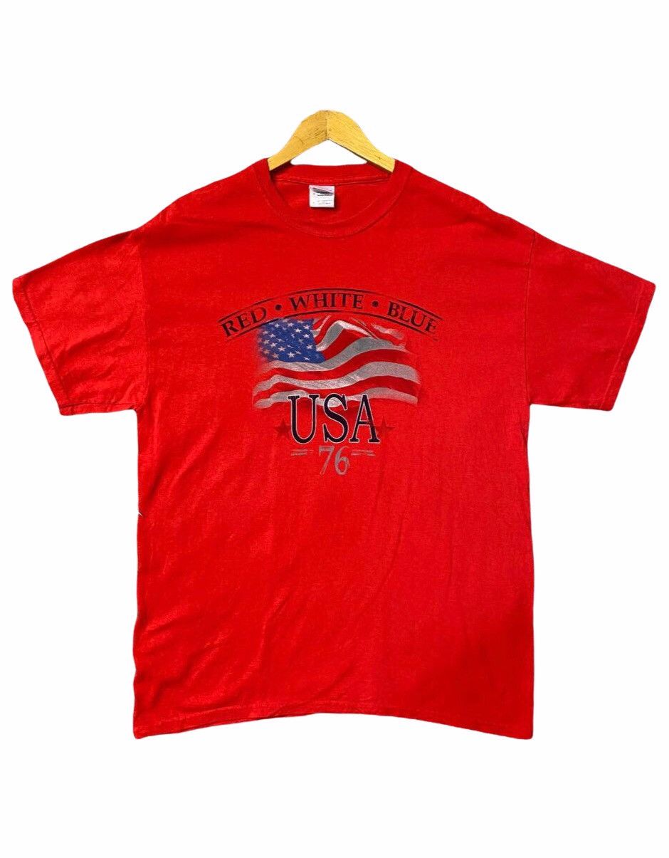 American Apparel USA FLAG TSHIRT Size US L / EU 52-54 / 3 - 1 Thumbnail