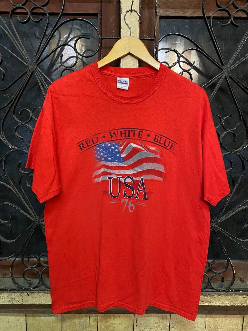 American Apparel USA FLAG TSHIRT Size US L / EU 52-54 / 3 - 3 Thumbnail