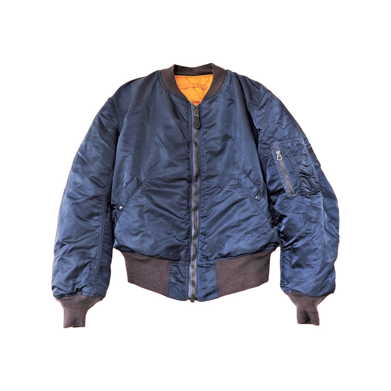 Alpha Industries 60's Alpha Industries MA-1 Flight Bomber Jacket Size US M / EU 48-50 / 2 - 1 Thumbnail
