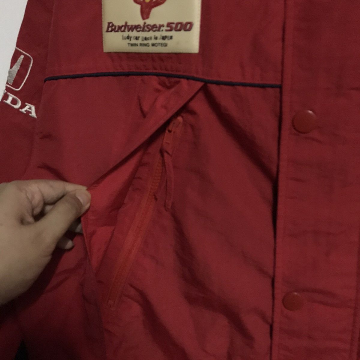 Budweiser Vintage Honda Hoodie Jacket Budweiser Rally Art Racing 90s Size US XL / EU 56 / 4 - 7 Thumbnail