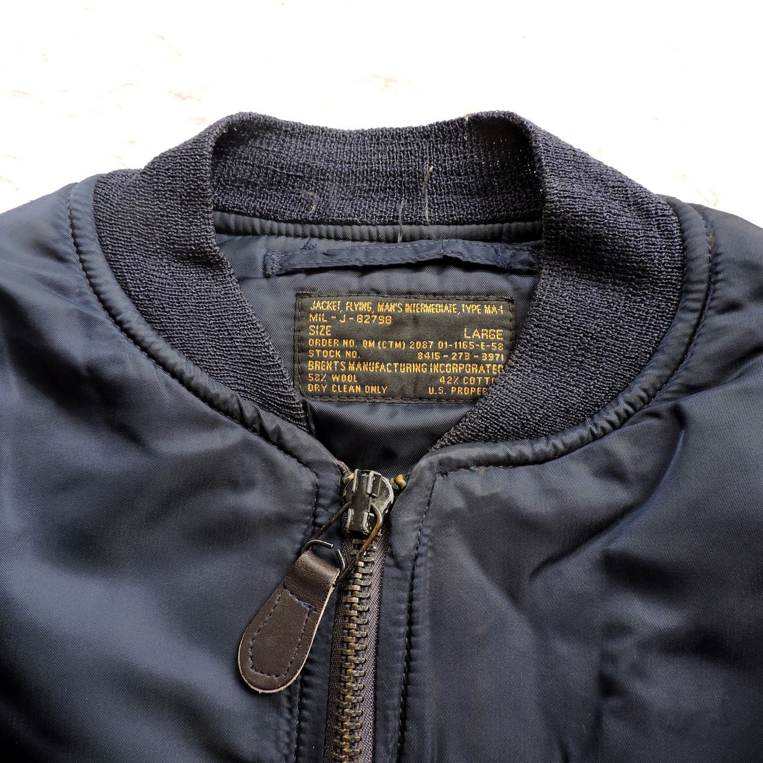 Other USAF MA-1 Flight Bomber Jacket By Brents Manufacturing Inc Size US L / EU 52-54 / 3 - 9 Thumbnail
