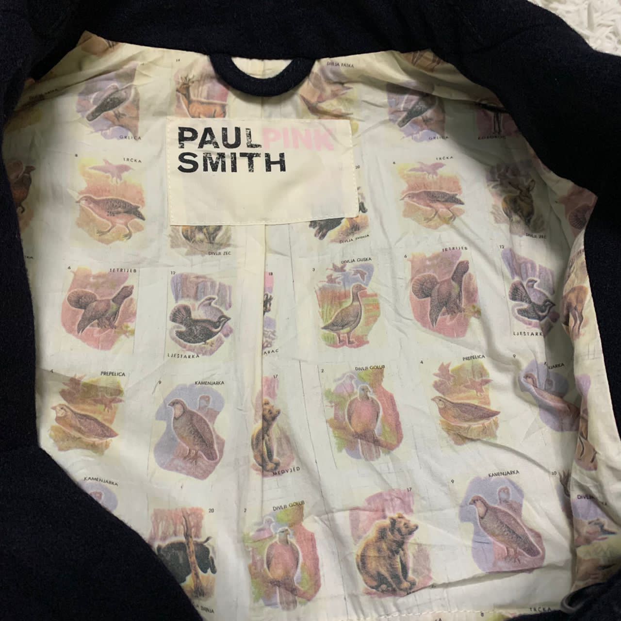 Paul Smith pink double breasted jacket