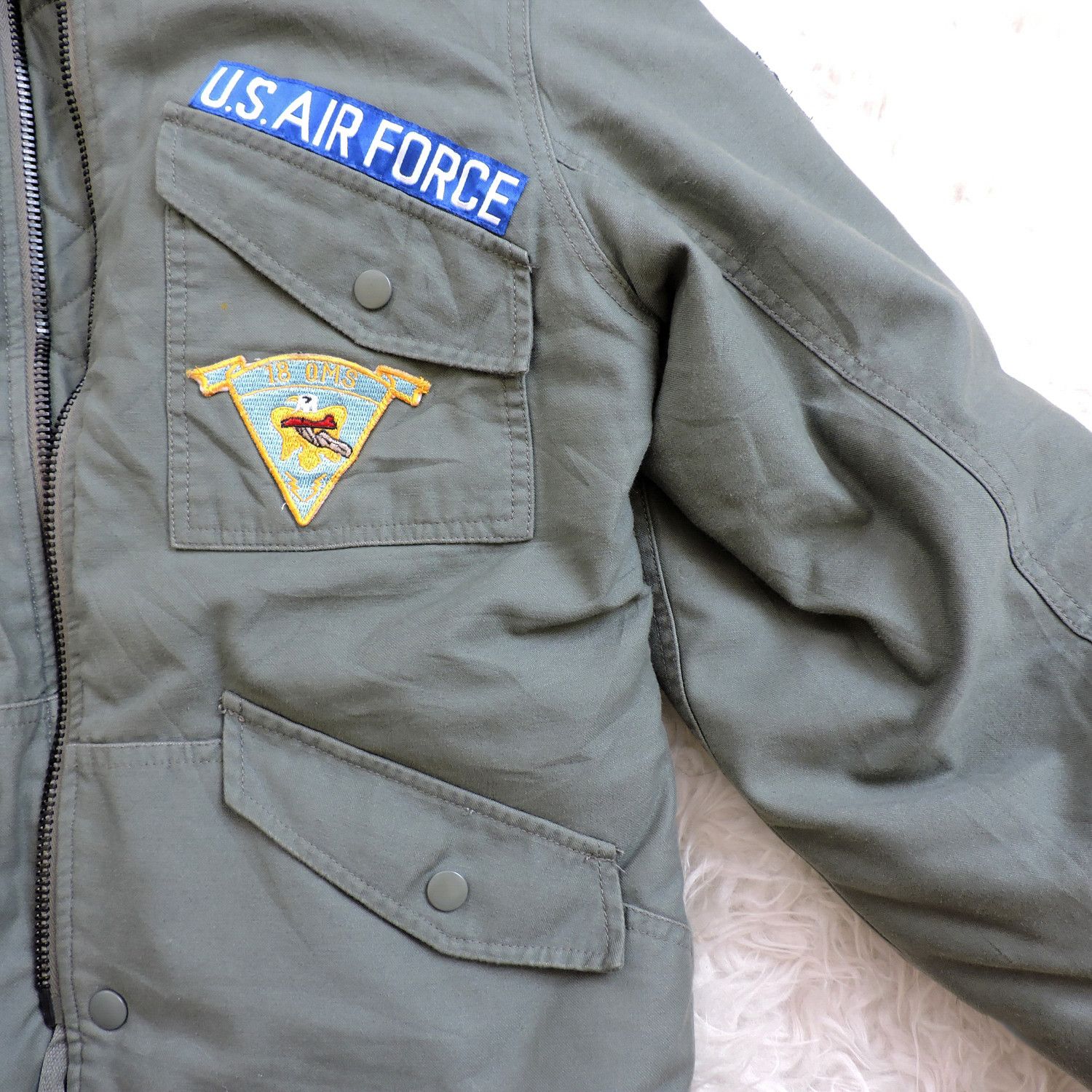 Other USAF U.S. Air Force CWU -7/P Mechanic Flight Jacket Size US S / EU 44-46 / 1 - 7 Thumbnail