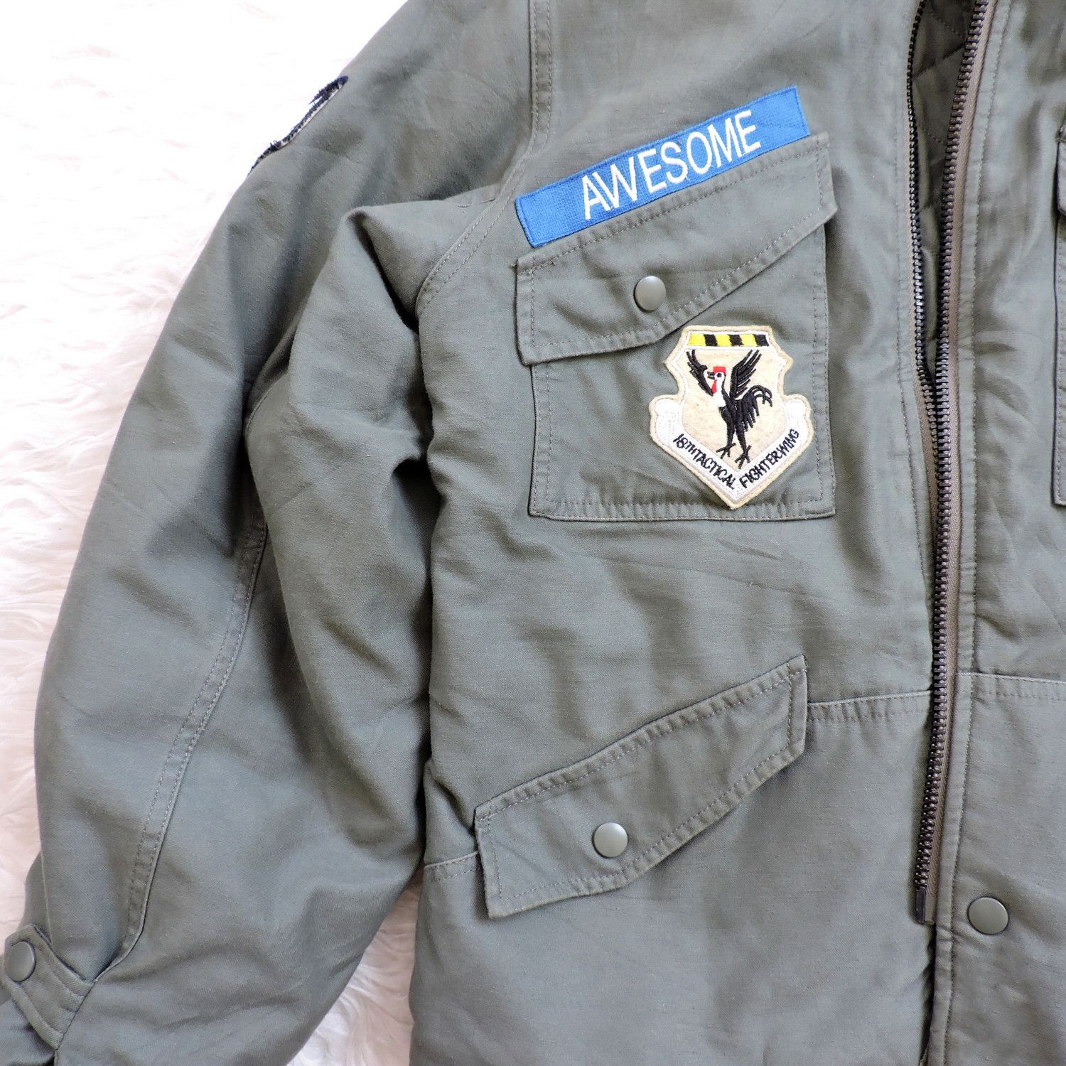 Other USAF U.S. Air Force CWU -7/P Mechanic Flight Jacket Size US S / EU 44-46 / 1 - 8 Thumbnail