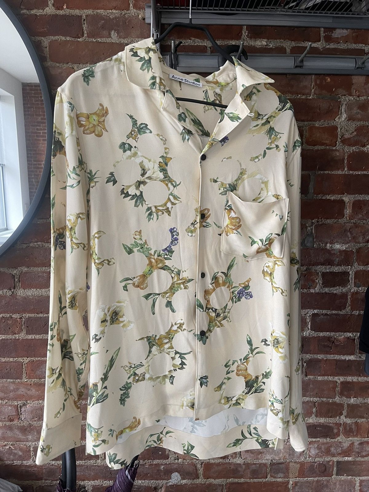Acne Studios Acne Studio Floral Polka Dot Shirt Size US XL / EU 56 / 4 - 1 Thumbnail