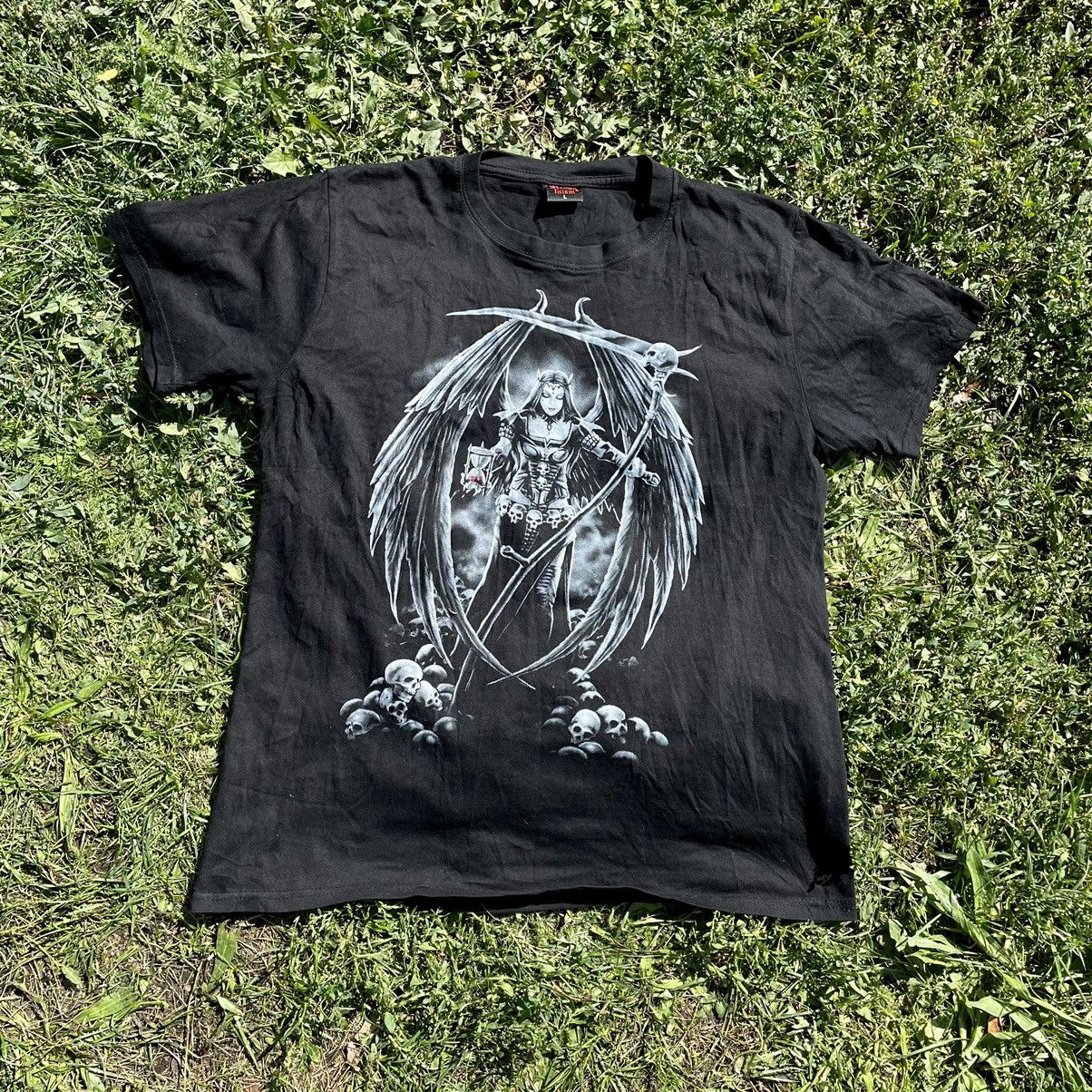 Vintage Vintage Y2K Graphic Tee Skull Devil Horror Print Grunge L Size US L / EU 52-54 / 3 - 1 Thumbnail