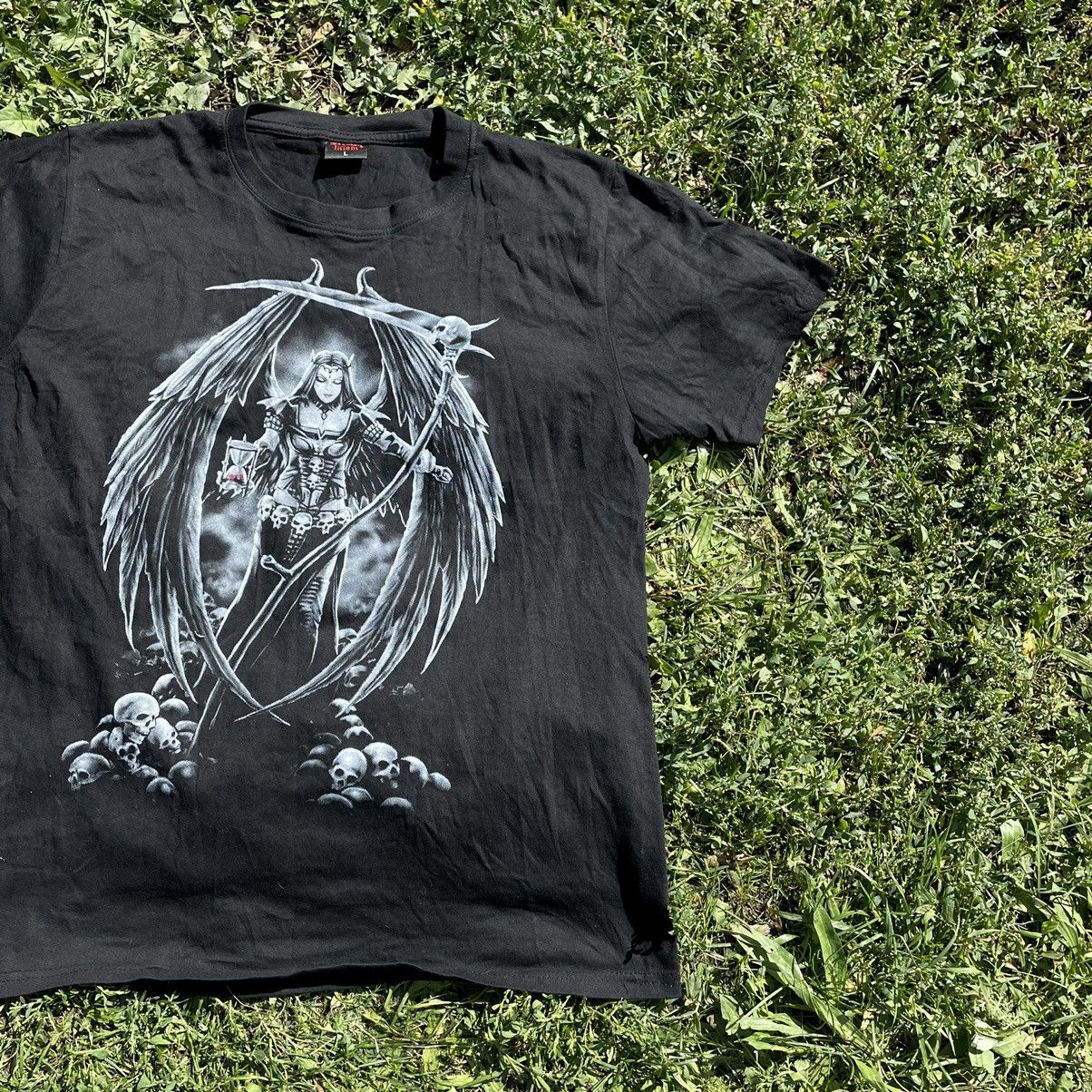 Vintage Vintage Y2K Graphic Tee Skull Devil Horror Print Grunge L Size US L / EU 52-54 / 3 - 3 Thumbnail