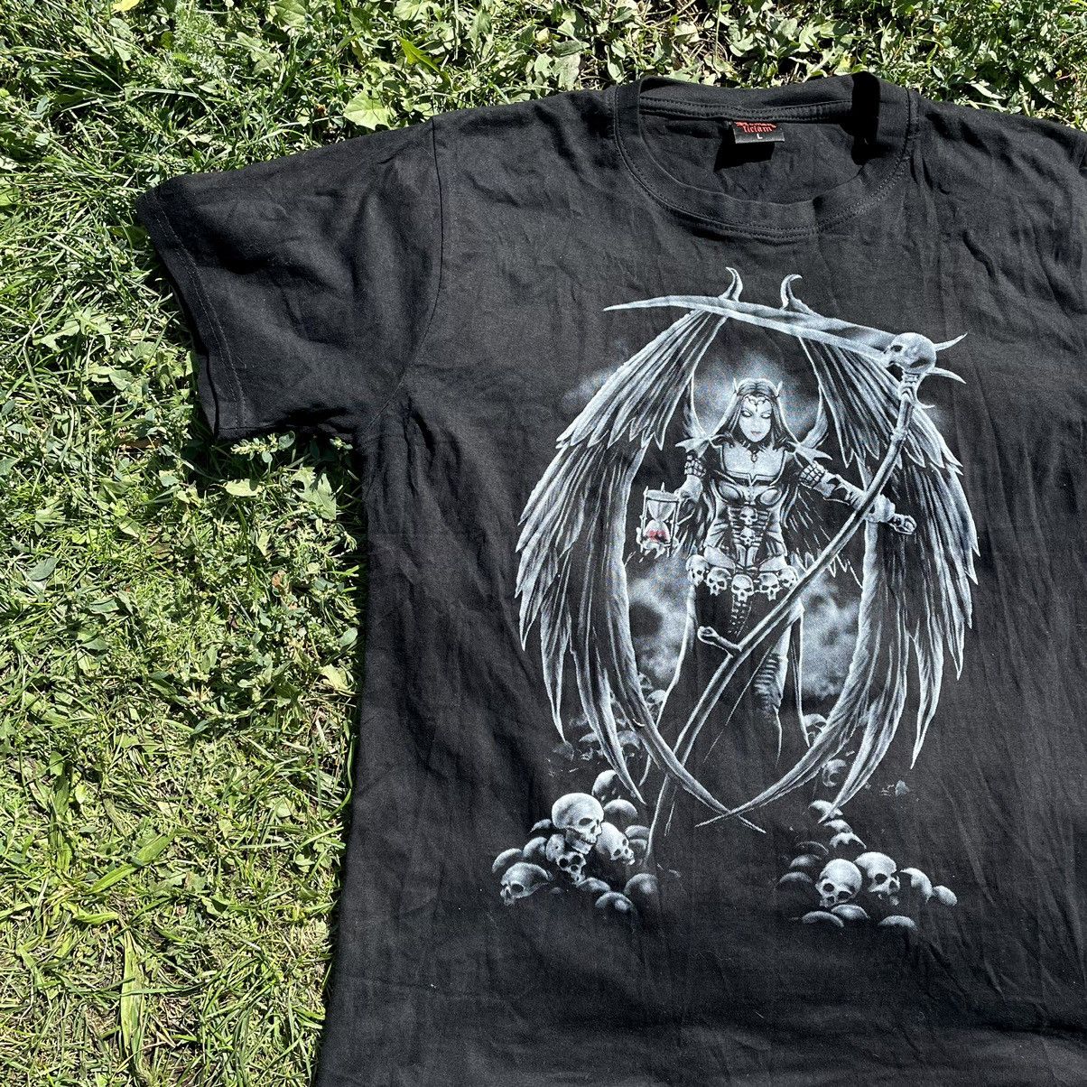 Vintage Vintage Y2K Graphic Tee Skull Devil Horror Print Grunge L Size US L / EU 52-54 / 3 - 4 Thumbnail