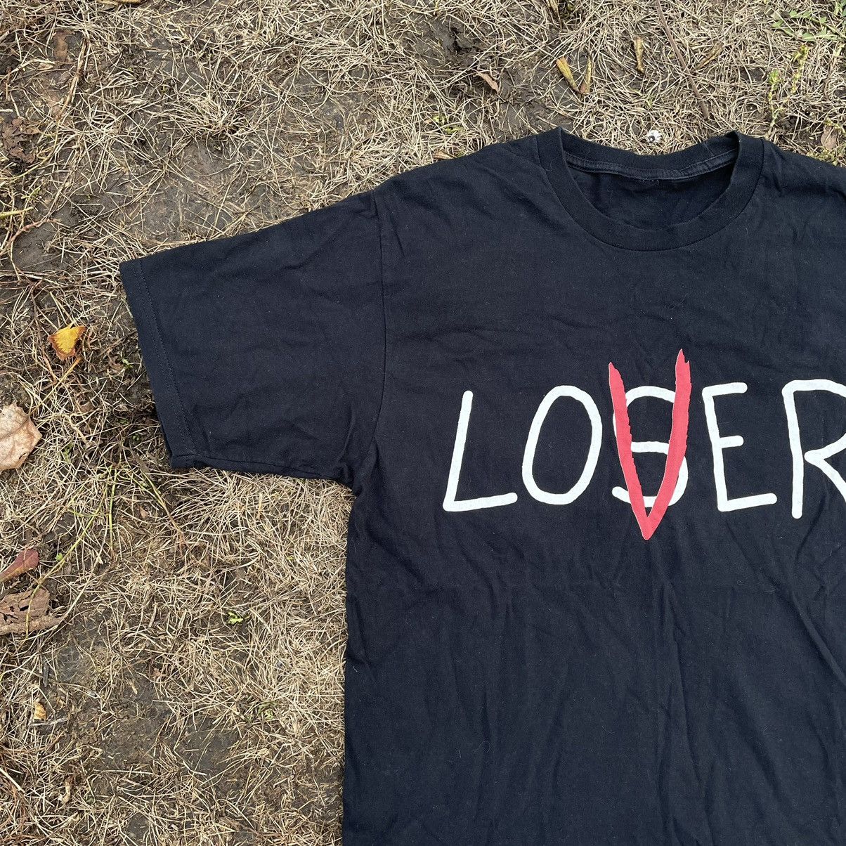 Vintage Vintage Y2K Lover Loser Graphic Tee Humor Streetwear Boxy L Size US L / EU 52-54 / 3 - 3 Thumbnail