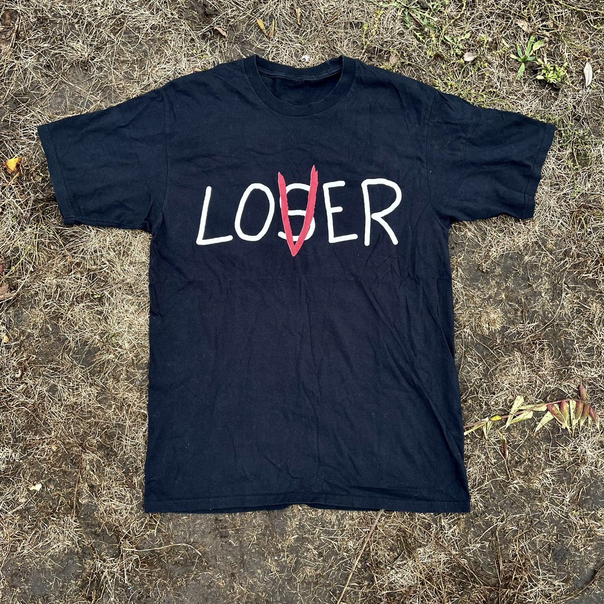 Vintage Vintage Y2K Lover Loser Graphic Tee Humor Streetwear Boxy L Size US L / EU 52-54 / 3 - 1 Thumbnail
