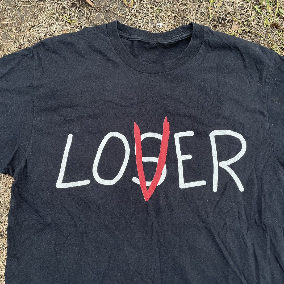 Vintage Vintage Y2K Lover Loser Graphic Tee Humor Streetwear Boxy L Size US L / EU 52-54 / 3 - 4 Thumbnail
