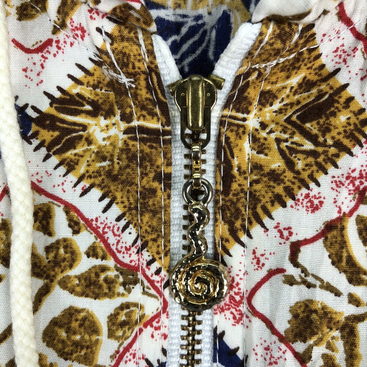Japanese Brand Vintage Fullprint Sweater Zipper Hoodie by G/G Club Size US S / EU 44-46 / 1 - 9 Thumbnail
