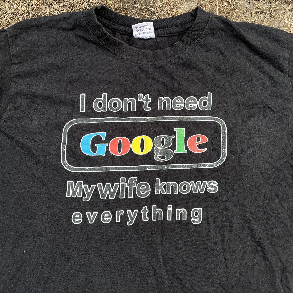 Vintage Vintage Y2K Google Humor Graphic Tee Streetwear Black Slim S Size US S / EU 44-46 / 1 - 4 Thumbnail