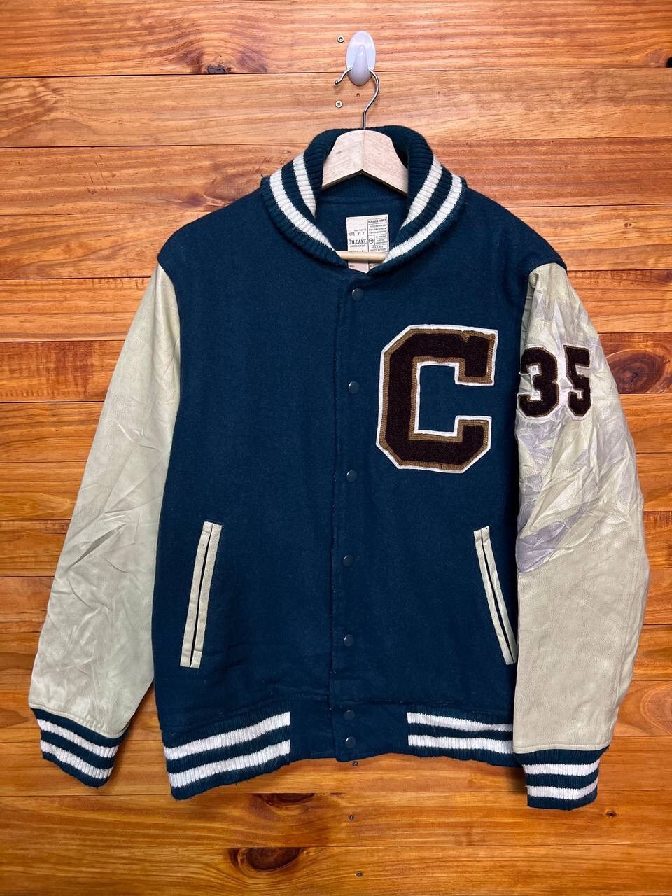 Japanese Brand FOREST BRAVES ATHLETIC EMBROIDERED WOOL VARSITY JACKET Size US M / EU 48-50 / 2 - 11 Thumbnail