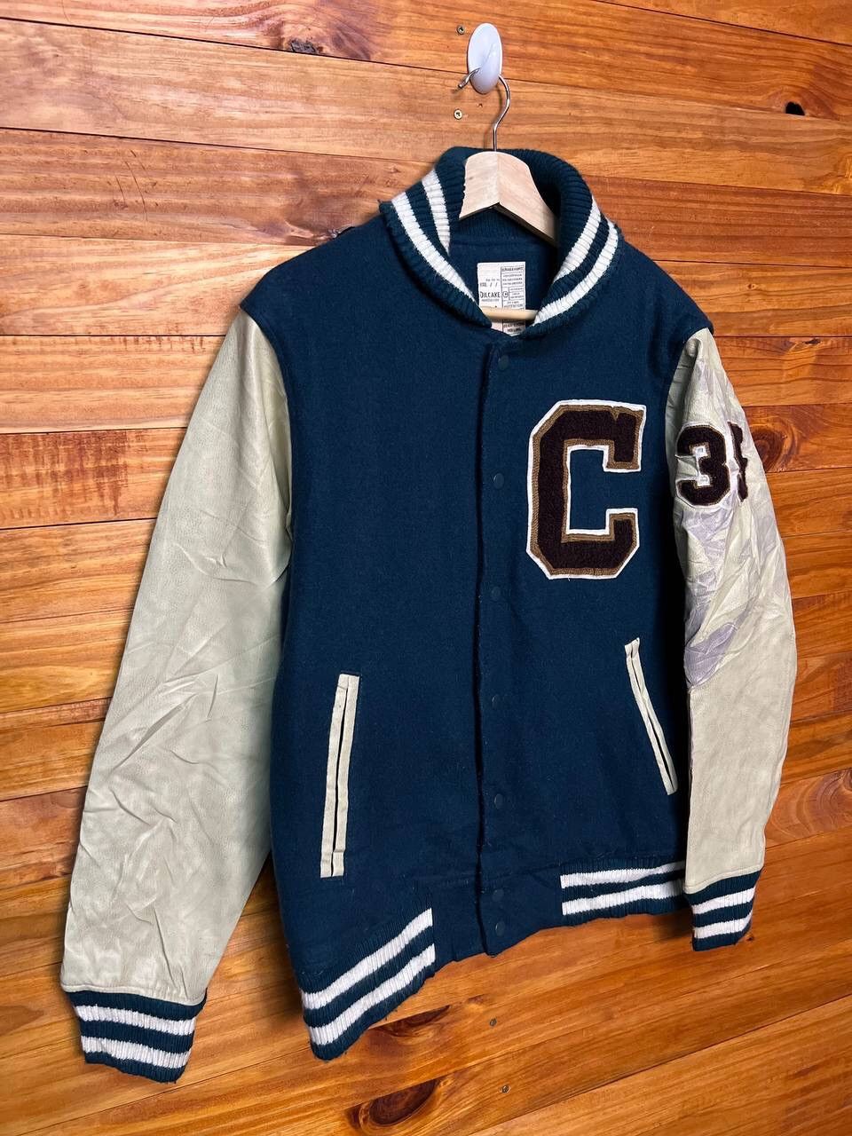 Japanese Brand FOREST BRAVES ATHLETIC EMBROIDERED WOOL VARSITY JACKET Size US M / EU 48-50 / 2 - 10 Thumbnail