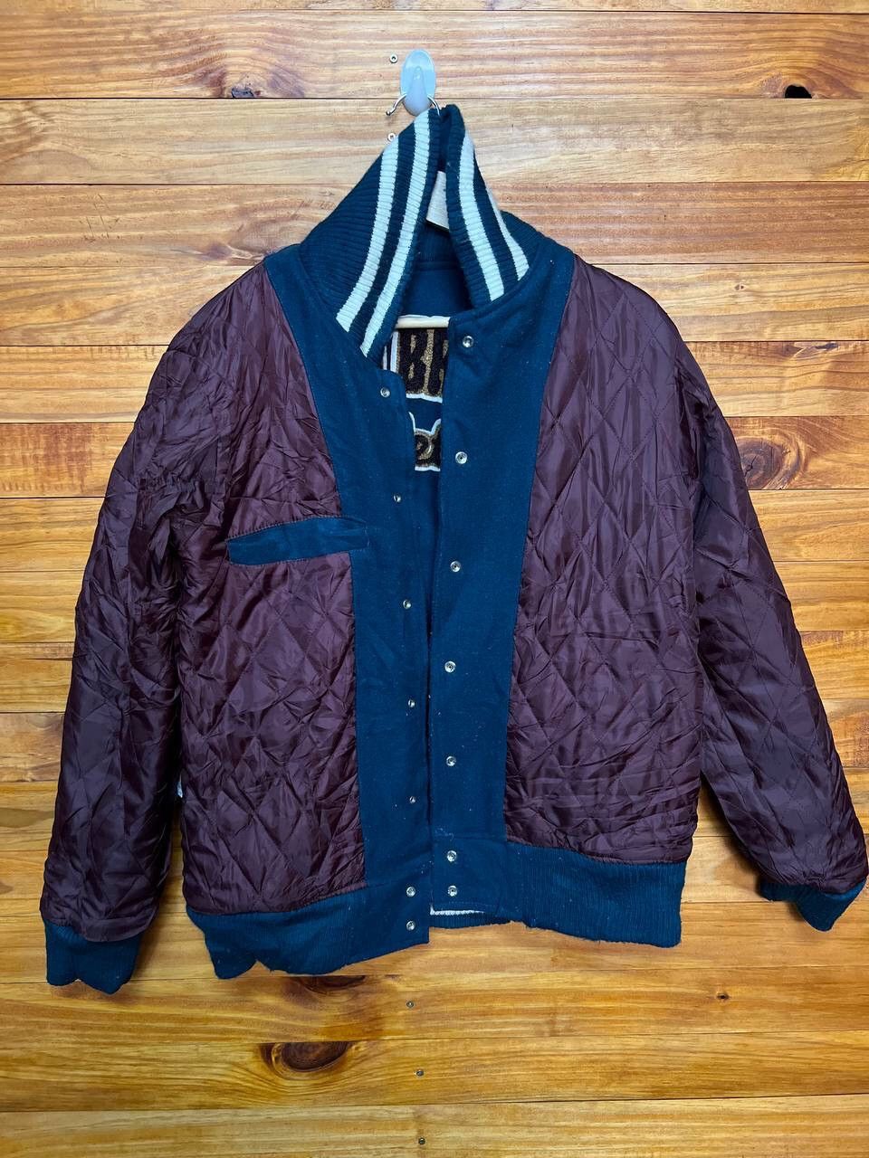 Japanese Brand FOREST BRAVES ATHLETIC EMBROIDERED WOOL VARSITY JACKET Size US M / EU 48-50 / 2 - 14 Thumbnail