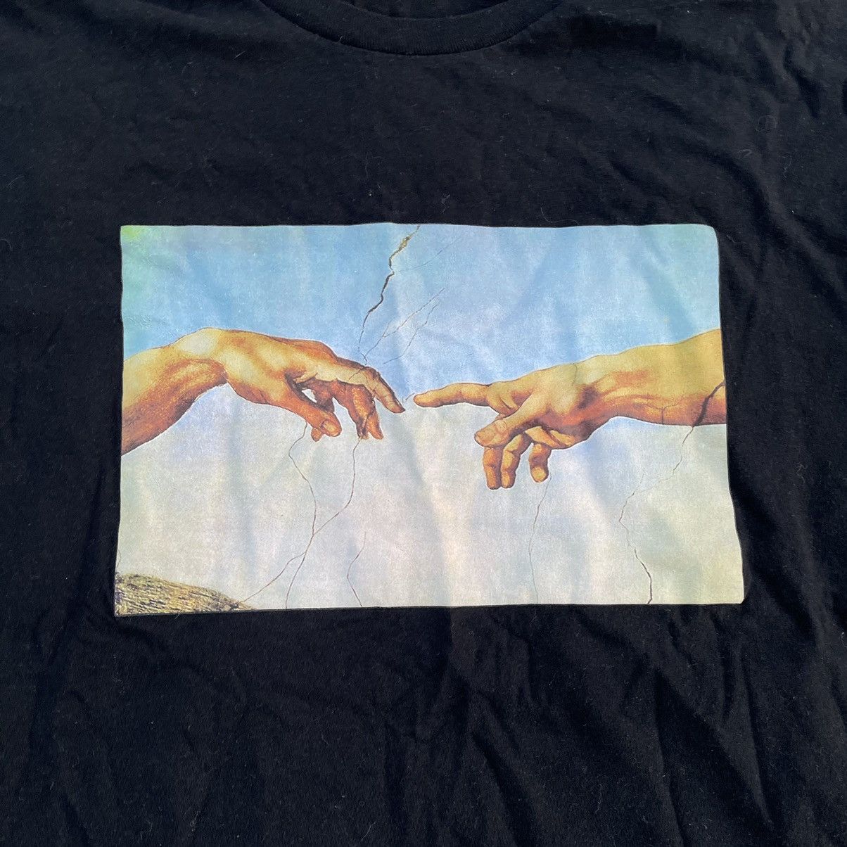 Vintage Vintage Y2K God Tee Heaven Hell Satan Jesus L Size US L / EU 52-54 / 3 - 5 Thumbnail