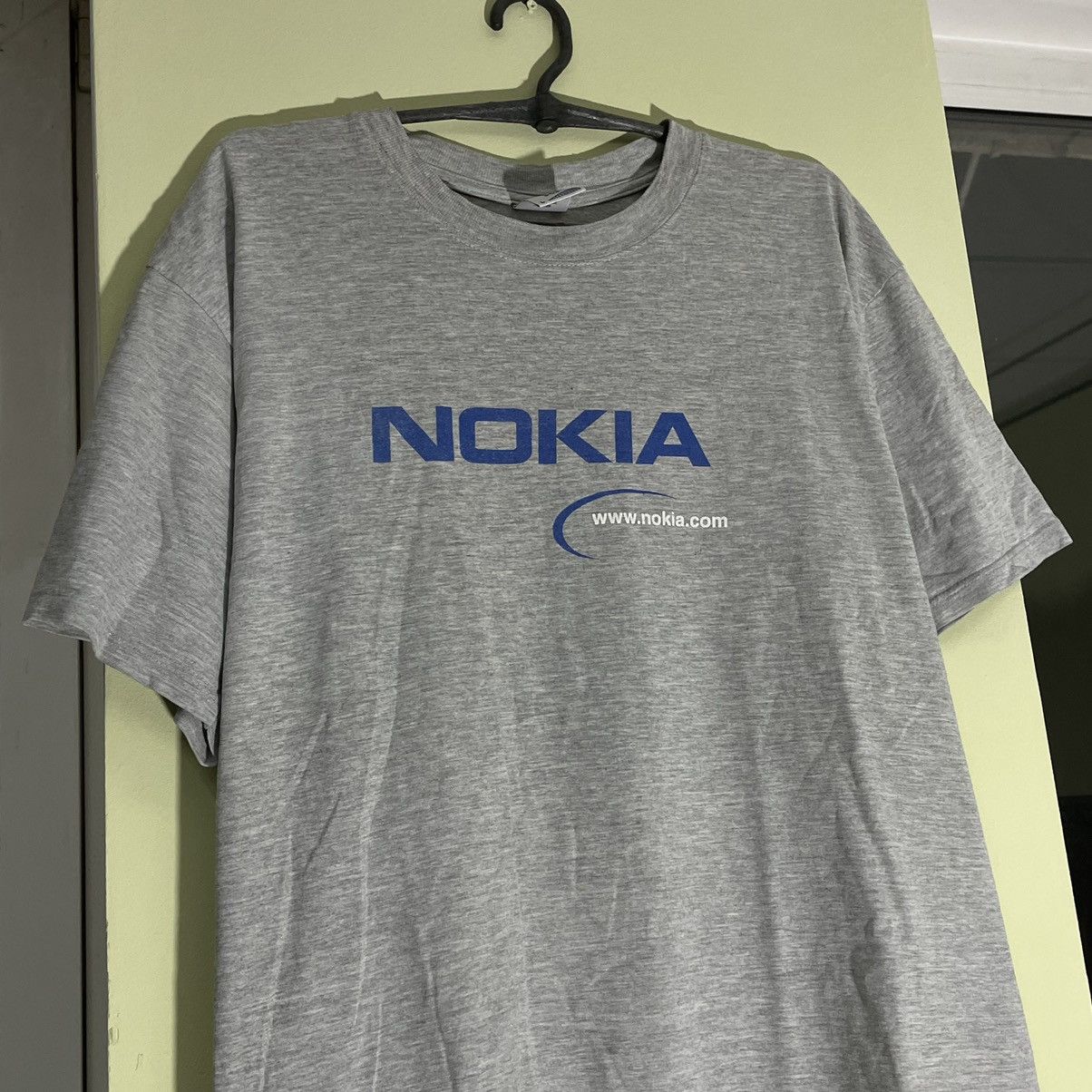 Vintage Vintage 90s Nokia Y2K Graphic Tee Faded Grey Streetwear L Size US L / EU 52-54 / 3 - 3 Thumbnail