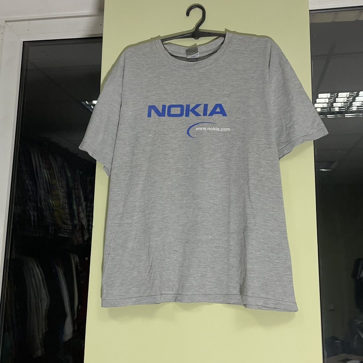 Vintage Vintage 90s Nokia Y2K Graphic Tee Faded Grey Streetwear L Size US L / EU 52-54 / 3 - 4 Thumbnail
