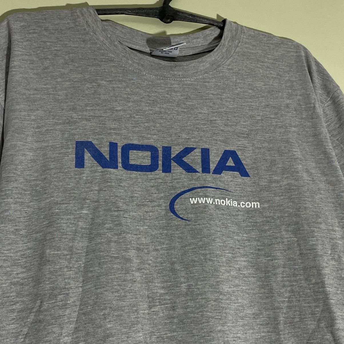 Vintage Vintage 90s Nokia Y2K Graphic Tee Faded Grey Streetwear L Size US L / EU 52-54 / 3 - 2 Thumbnail