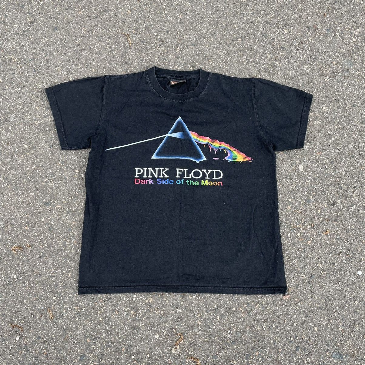 image of Band Tees x Pink Floyd Vintage Y2K Pink Floyd Wish You Were Here Rock Band Tee in Black (Size Large