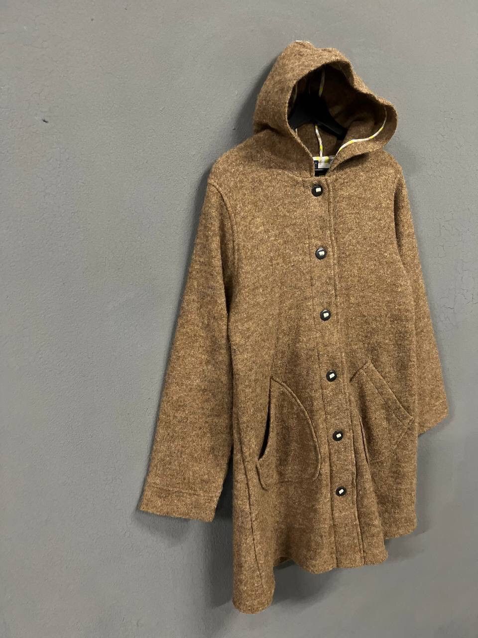 Japanese Brand NORTH OBJECT DE PETIT WOOL COAT WOMENS Size L / US 10 / IT 46 - 2 Thumbnail