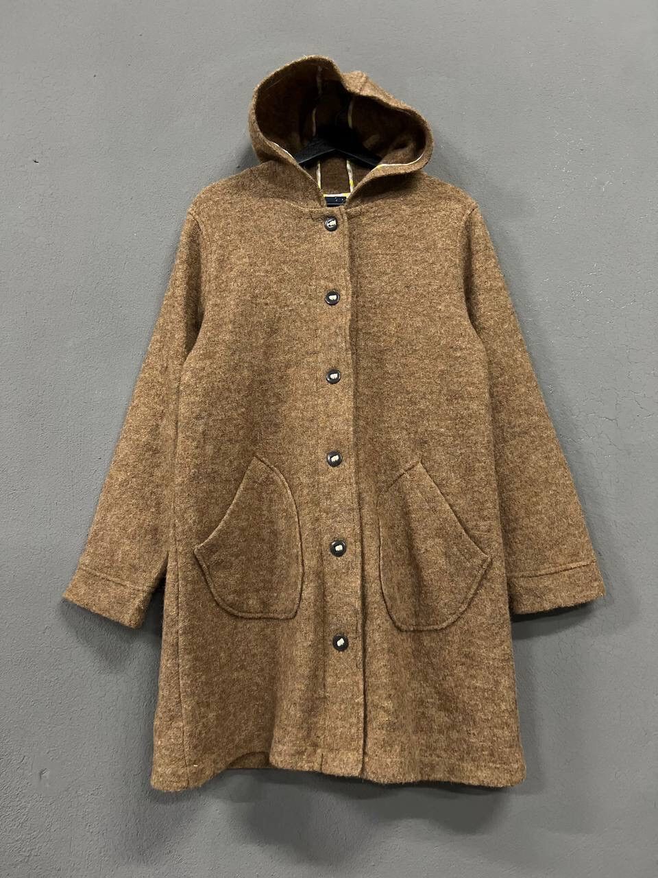 Japanese Brand NORTH OBJECT DE PETIT WOOL COAT WOMENS Size L / US 10 / IT 46 - 4 Thumbnail