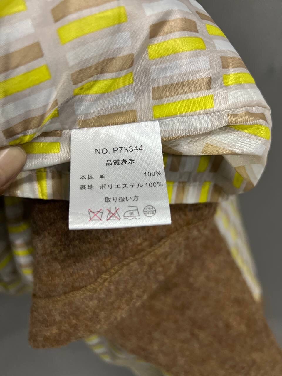 Japanese Brand NORTH OBJECT DE PETIT WOOL COAT WOMENS Size L / US 10 / IT 46 - 10 Thumbnail