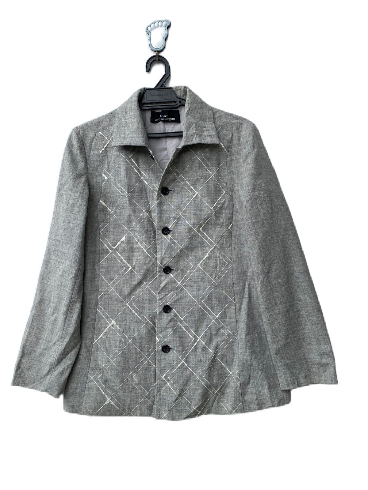 Comme des Garcons Homme Plus AD 1997 VINTAGE TRICOT COMME DES GARCON CASUAL JACKET Size M / US 6-8 / IT 42-44 - 1 Thumbnail