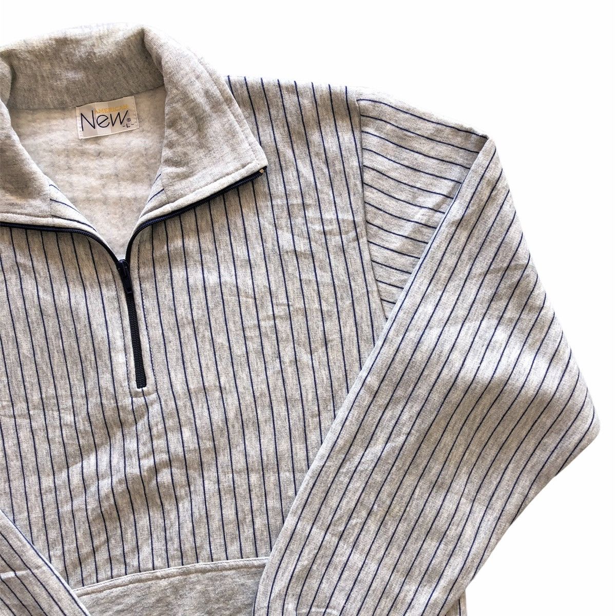 Japanese Brand Vintage Half Zipper Striped Sweater Shirt Size US M / EU 48-50 / 2 - 2 Thumbnail
