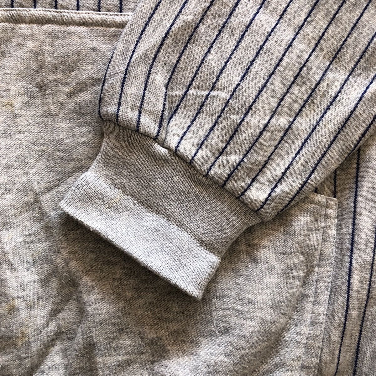 Japanese Brand Vintage Half Zipper Striped Sweater Shirt Size US M / EU 48-50 / 2 - 6 Thumbnail