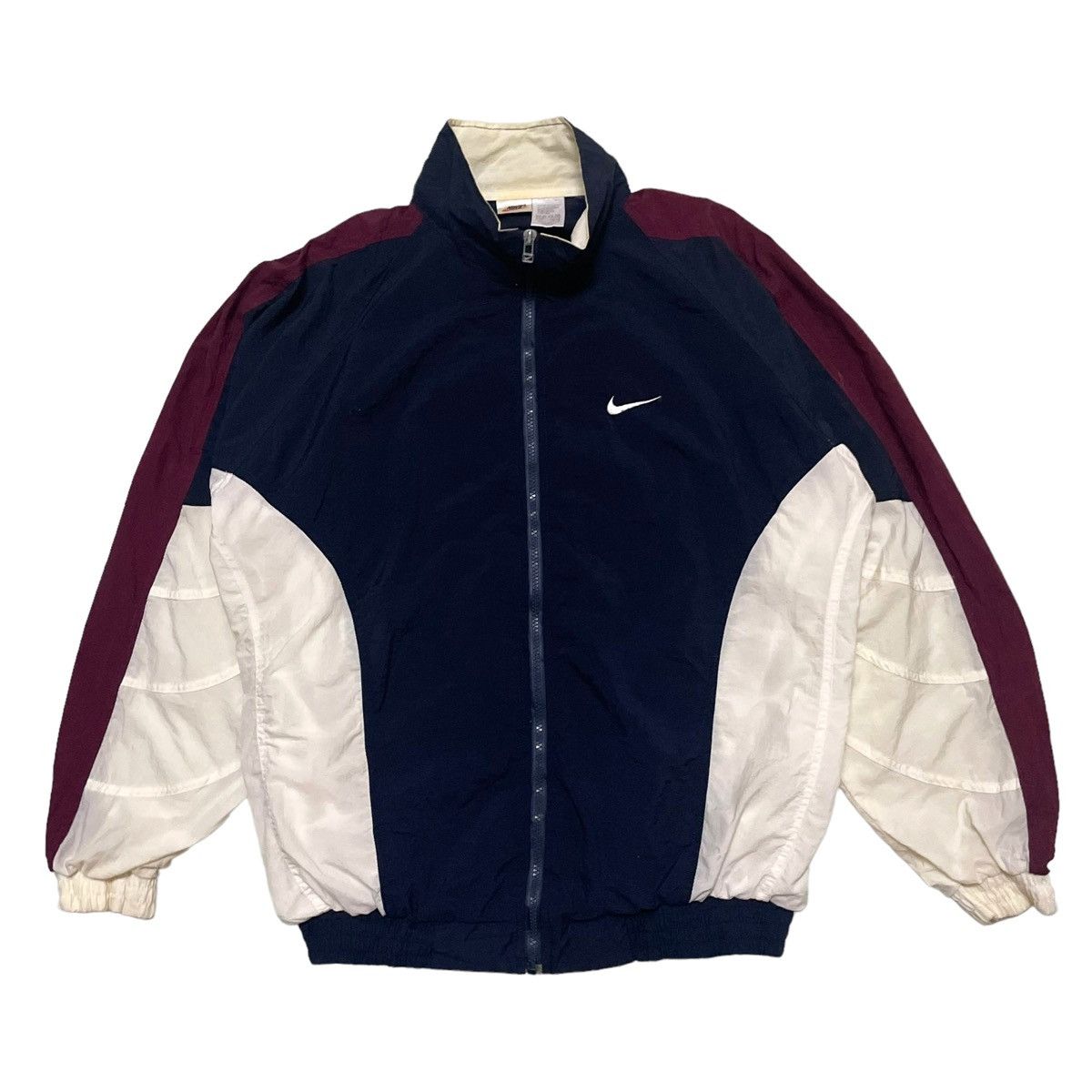 Nike × Vintage 💥 90s NIKE TRAINER ZIPPER JACKET Size US L / EU 52-54 / 3 - 1 Thumbnail