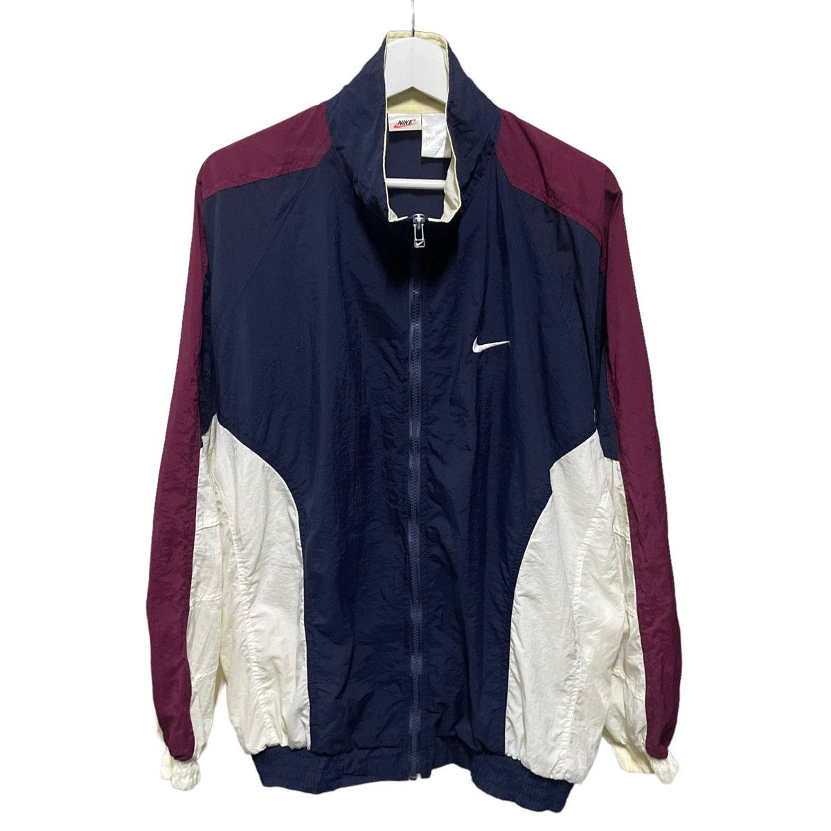 Nike × Vintage 💥 90s NIKE TRAINER ZIPPER JACKET Size US L / EU 52-54 / 3 - 4 Thumbnail