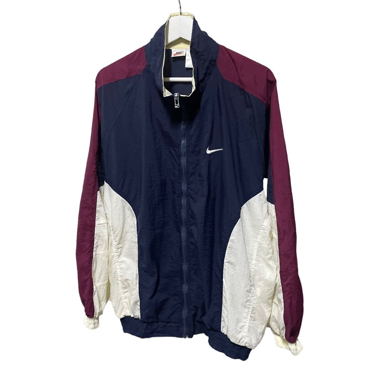 Nike × Vintage 💥 90s NIKE TRAINER ZIPPER JACKET Size US L / EU 52-54 / 3 - 5 Thumbnail